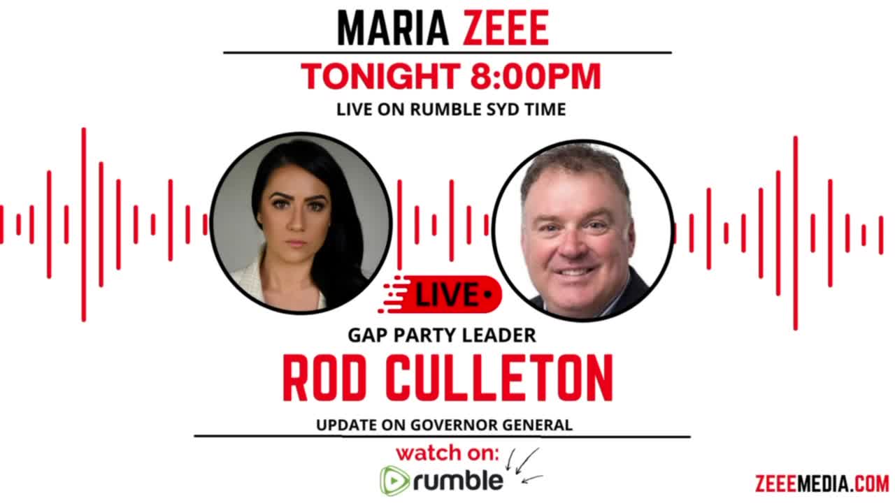 Former Senator Rodney Culleton - Update on the Governor General