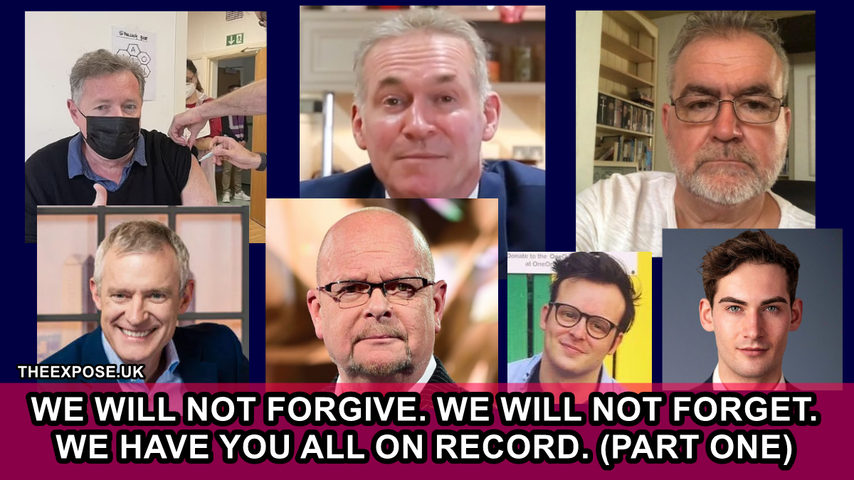 We will not forgive. We will not forget. We have you all on record. (Part One) – The Expose