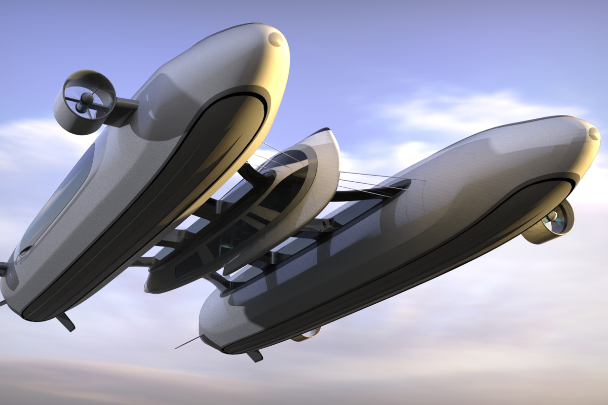Incredible 'flying' superyacht with helipad and huge pool revealed in new designs