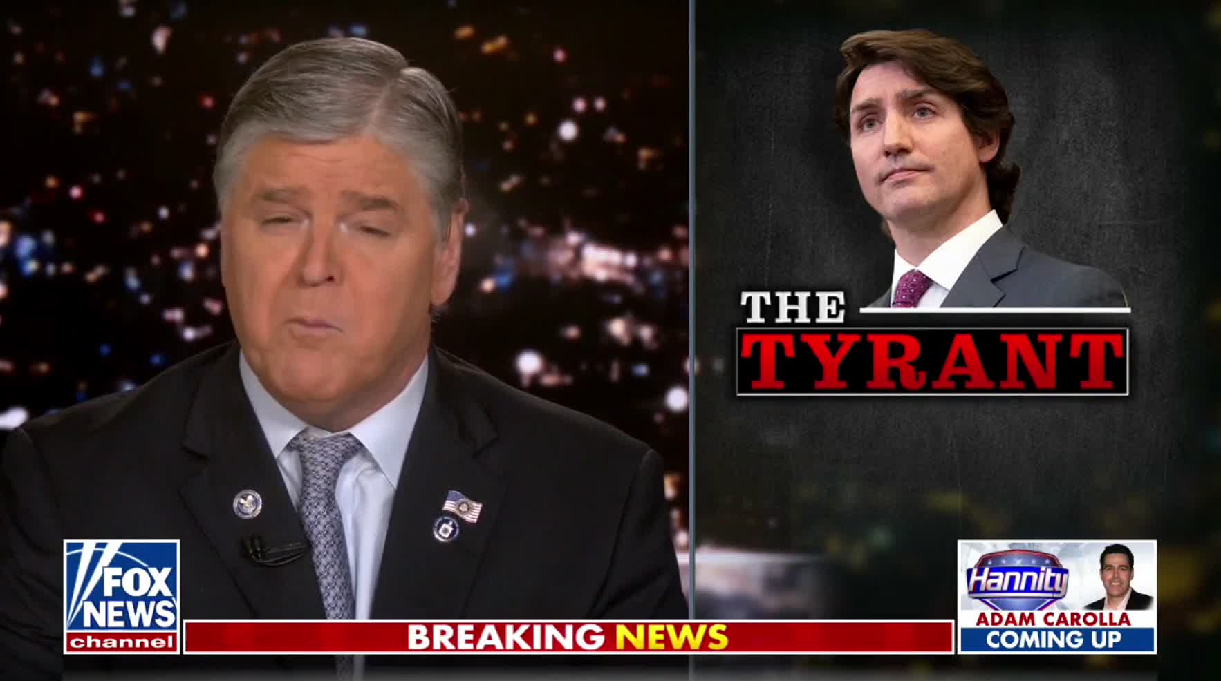 Sean Hannity rips into Justin Trudeau for accusing a Jewish MP of standing with Nazis