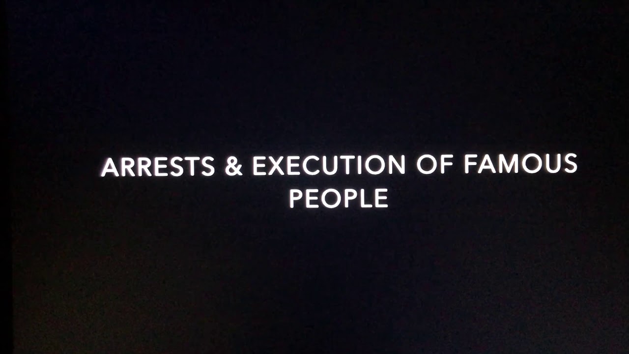Arrests and Executions of Famous People - When is it happening?!
