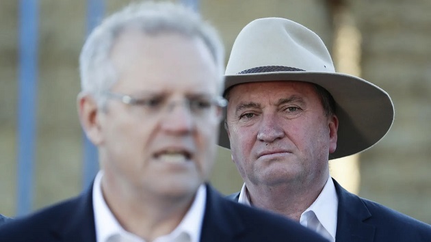 Scott Morrison helps with the cover-up of the Barnaby Joyce run Watergate fraud which now totals at least $190 million - Kangaroo Court of Australia