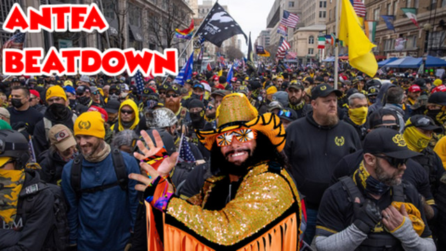 Stream Clip - Proud Boys Beating The Hell Out Of antifa In DC