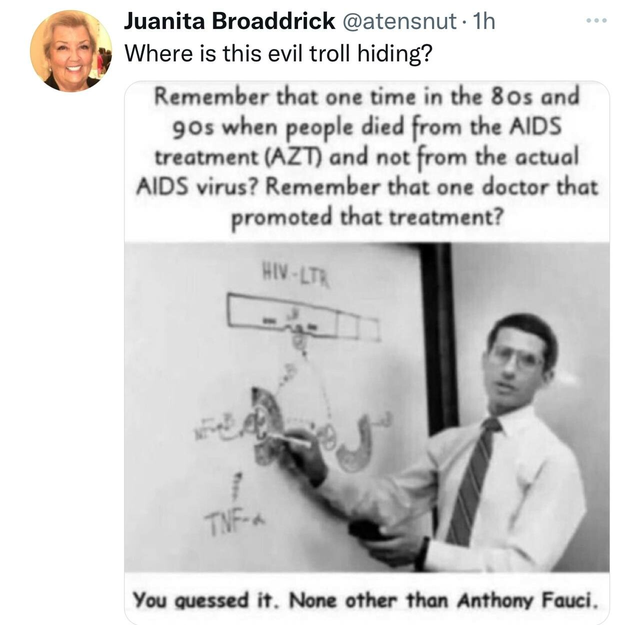 Roger Fritz?⭐⭐⭐ on Gab: 'For real ?? Where’s Fauci?' - Gab Social