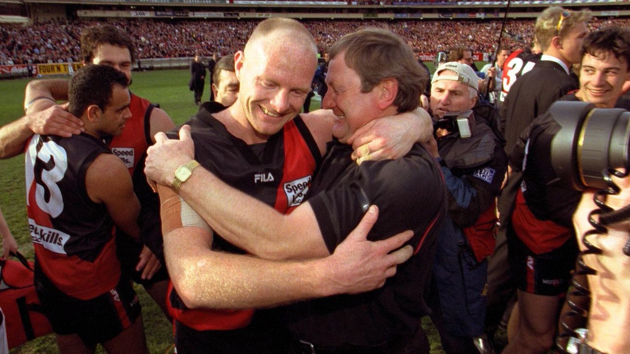 Bombers' premiership winner Dean Wallis in hospital after heart attack