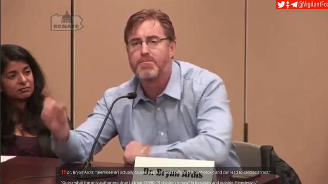 ‼️Dr. Bryan Ardis: "[Remdesivir] actually causes death of heart cells and is cardiotoxic