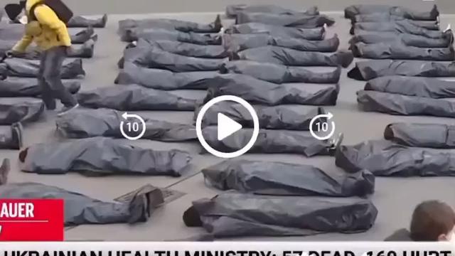 Ukraine Body bag propaganda fails as the actors just won't stay... chill