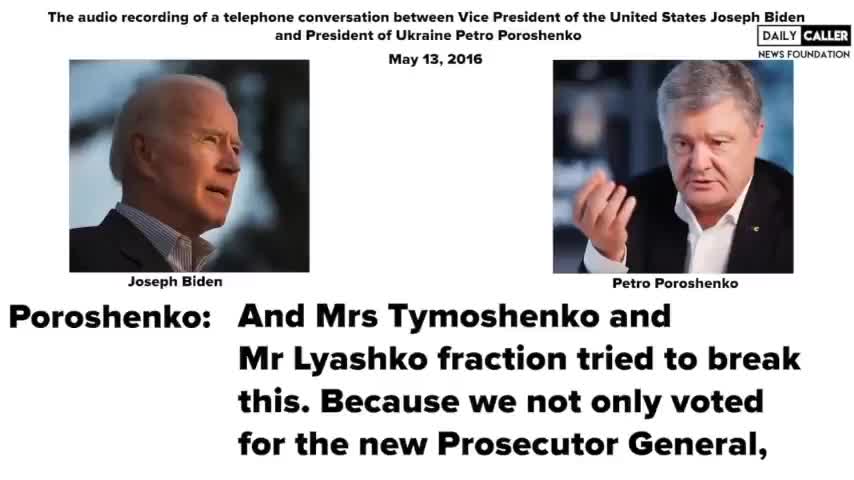 Leaked Tapes Between Joe Biden and Petro Poroshenko