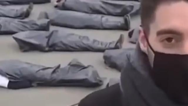 Crisis actors caught on camera