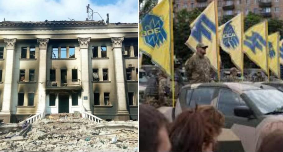 Mariupol Theater:  NATO Nazis Murder 300 Russian Speaking Locals in Massive Blast  Veterans Today | Military Foreign Affairs Policy Journal for Clandestine Services