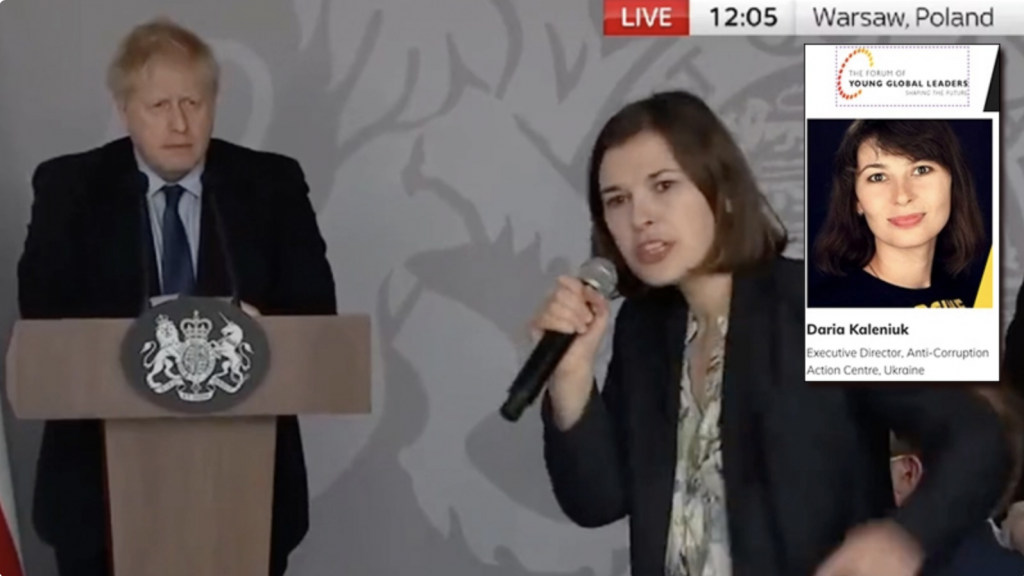 Ukraine Activist Who Cried for UK PM to Impose No-Fly Zone on Russia Exposed as WEF Young Global Leader – Europe Renaissance