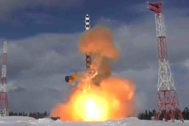 The World's Most Powerful Nuclear Missile Is a Russian ICBM Nicknamed 'Satan' | Military.com