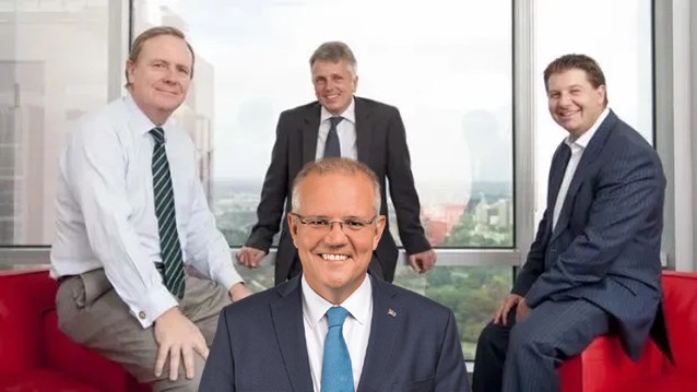 Scott Morrison is "leading the way" in fraud and theft with his mates David Gazard and Scott Briggs as the LNP call for a Royal Commission in Queensland - Kangaroo Court of Australia