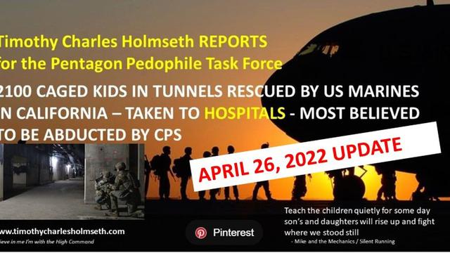OMG!!! THE 2,100 KIDS IN CAGES RESCUE MISSION BY MARINES MAY HAVE BEEN A CHILD SLAVE TRANSFER