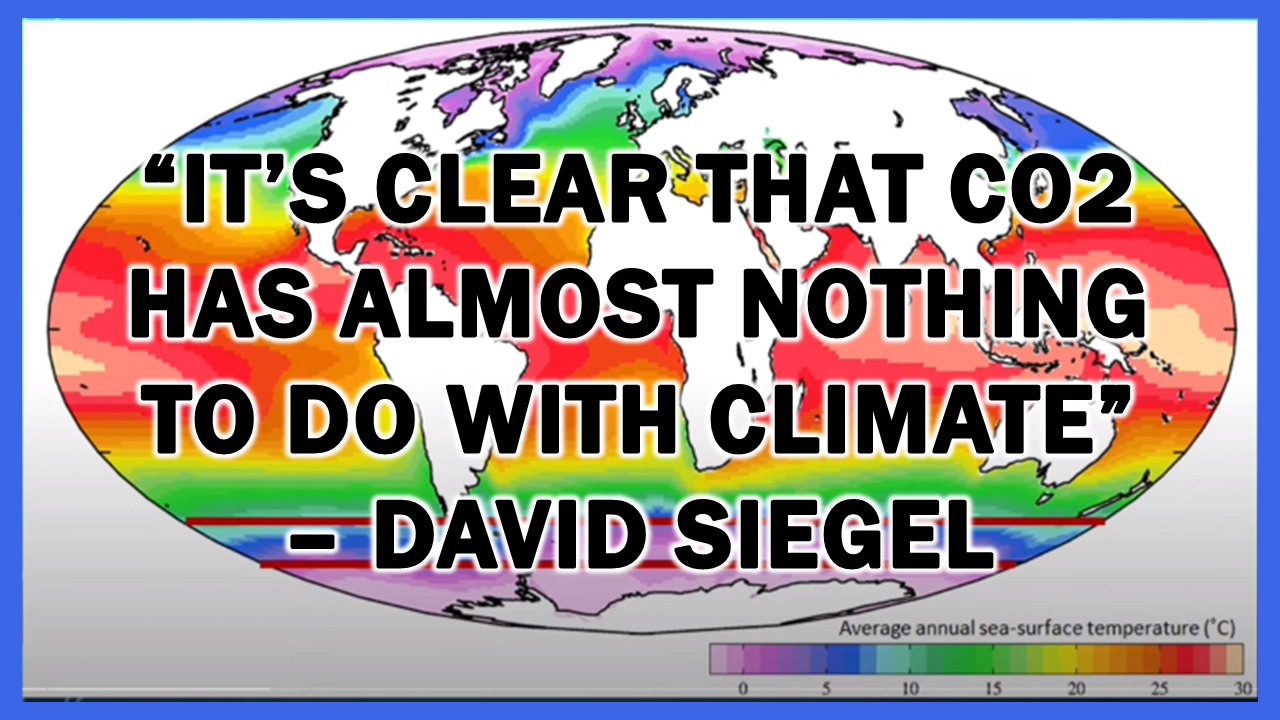 David Siegel: “It’s clear that CO2 has almost nothing to do with climate”  The Expose