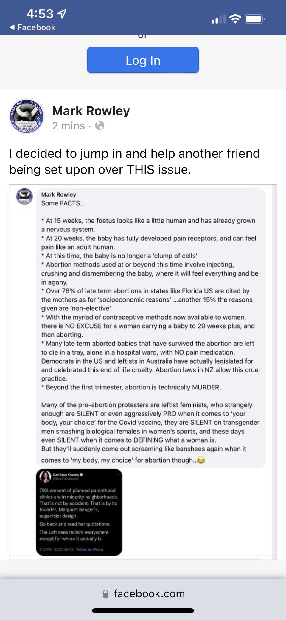 The pro abortion lobby is another propaganda trick..