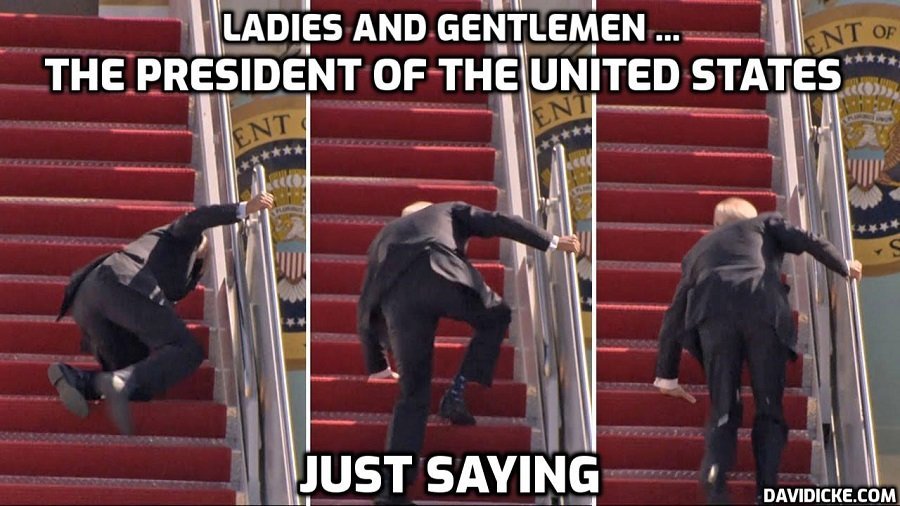 Ladies and gentlemen – the President of the United States – David Icke