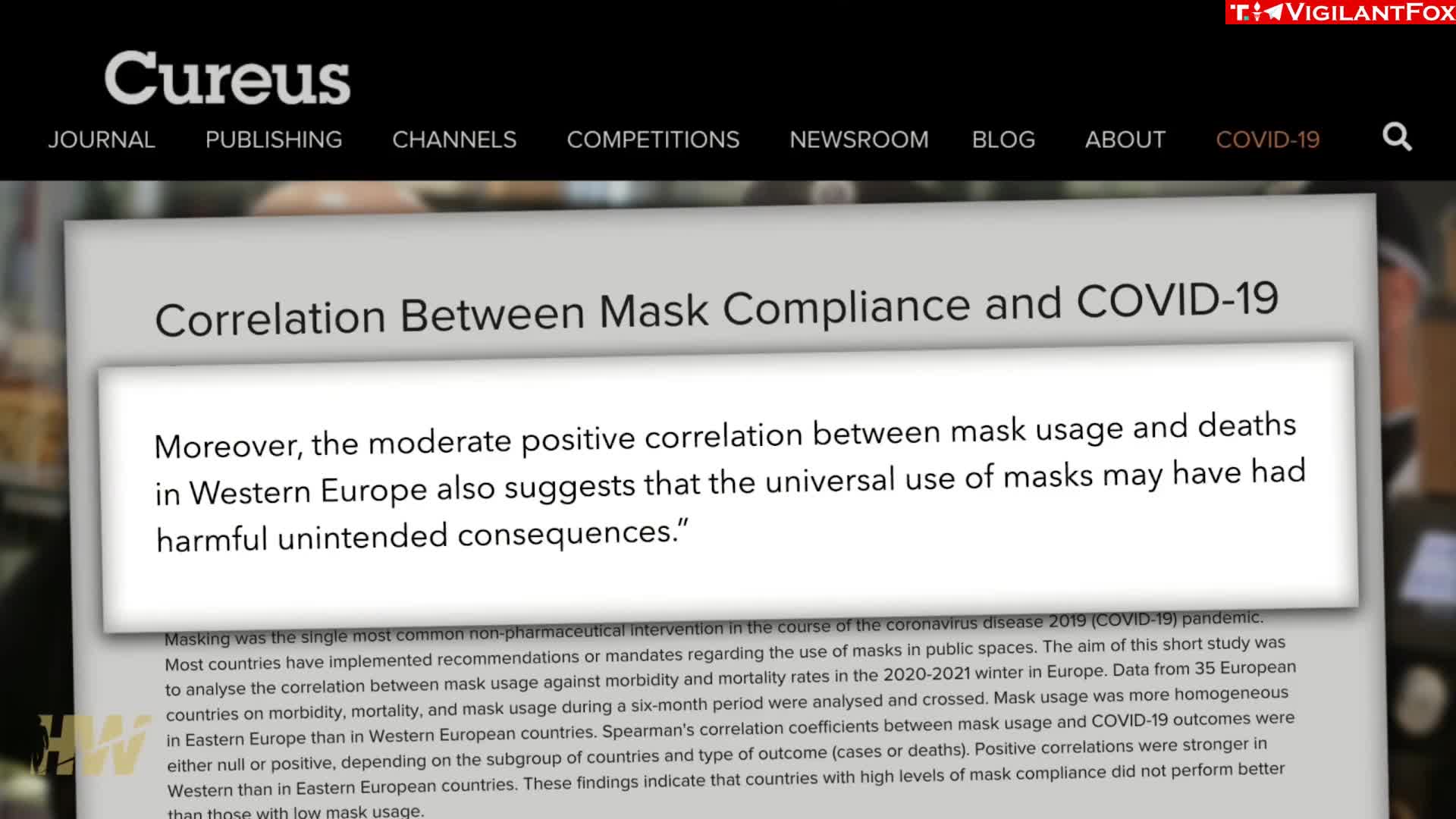 More Harm Than Good: A New Study Shows That Masks Not Only Didn't Work But That They Correlated With More COVID-19 Deaths [VIDEO]