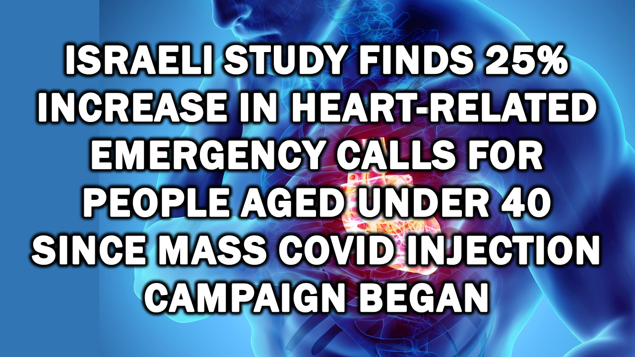 Israeli Study finds 25% increase in Heart-Related Emergency Calls for People aged under 40 since mass Covid Injection Campaign began – The Expose