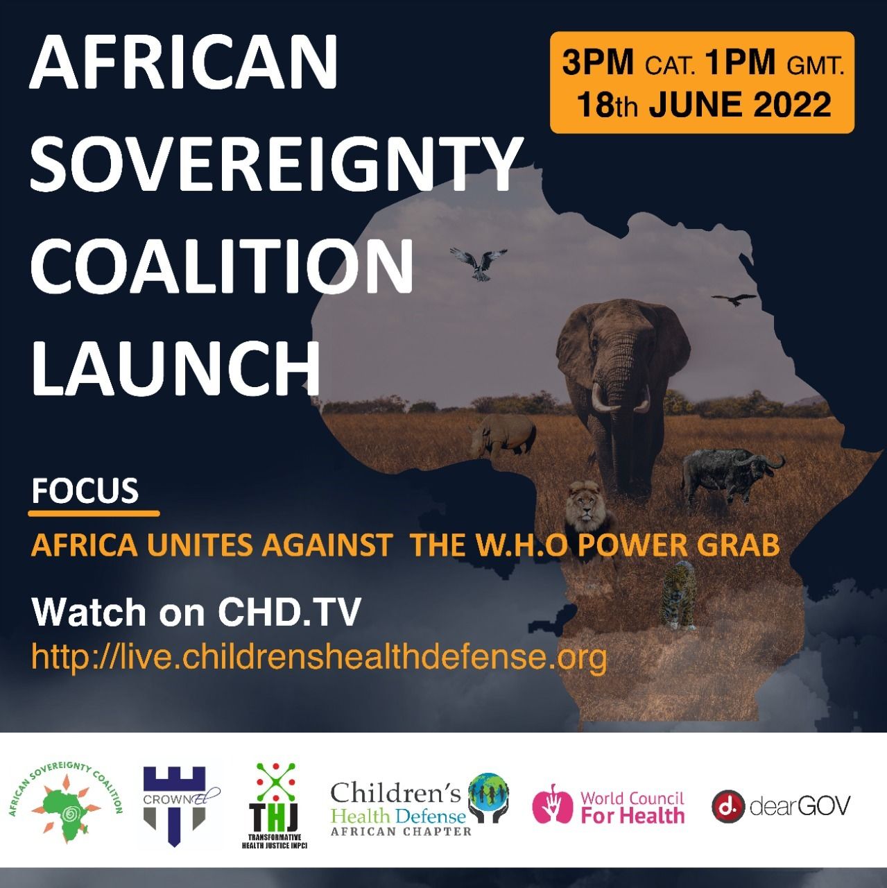 African Sovereignty Coalition Launch: Africa Unites Against the WHO Power Grab  - CHD TV: Livestreaming Video & Audio