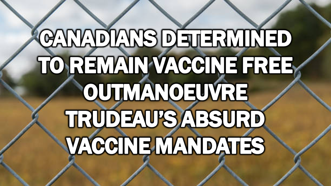 Canadians Determined to Remain Vaccine Free Outmanoeuvre Trudeau’s Absurd Vaccine Mandates – The Expose