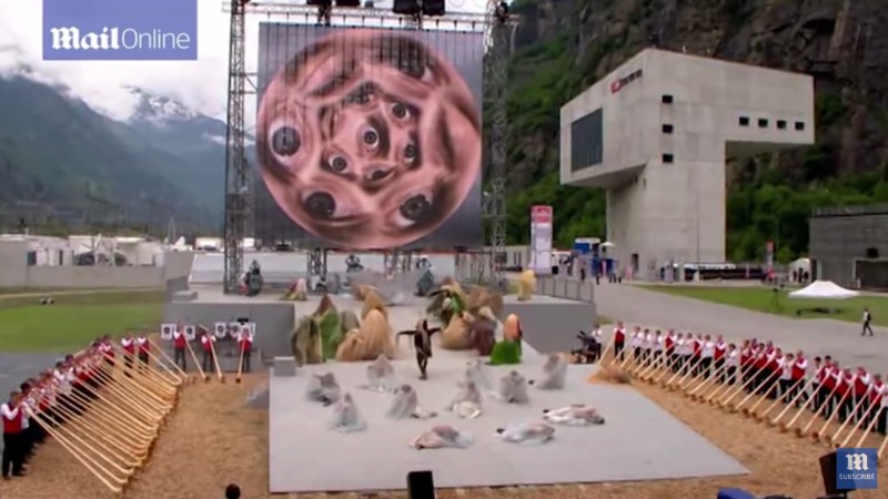 Satanic Ritual – Switzerland’s Gottard Tunnel Opening Ceremony - Zeee Media