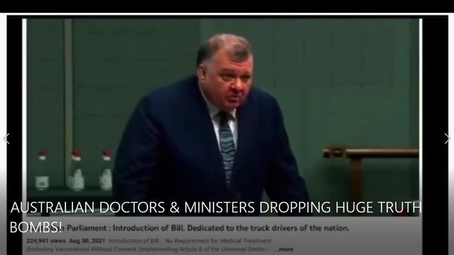 AUSTRALIAN DOCTORS & MINISTERS DROPPING HUGE TRUTH BOMBS!