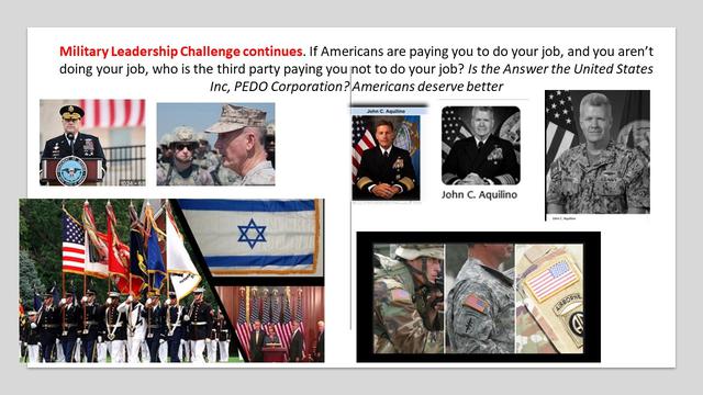 Military Leadership -If Americans are paying you to do your job, & you aren’t doing your job who...
