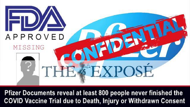 Pfizer Docs reveal 800 people never finished the C19 Vax Trial due to Death & Injury