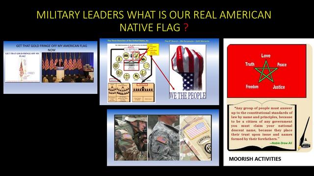 Military what is our real Native American flag if the USA Inc is a Corrupt PED Foreign Corporation?