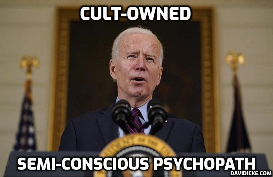 The psychopathic criminals – including Obama – who put senile Biden into ‘power’ so they could run the country for the Cult – David Icke