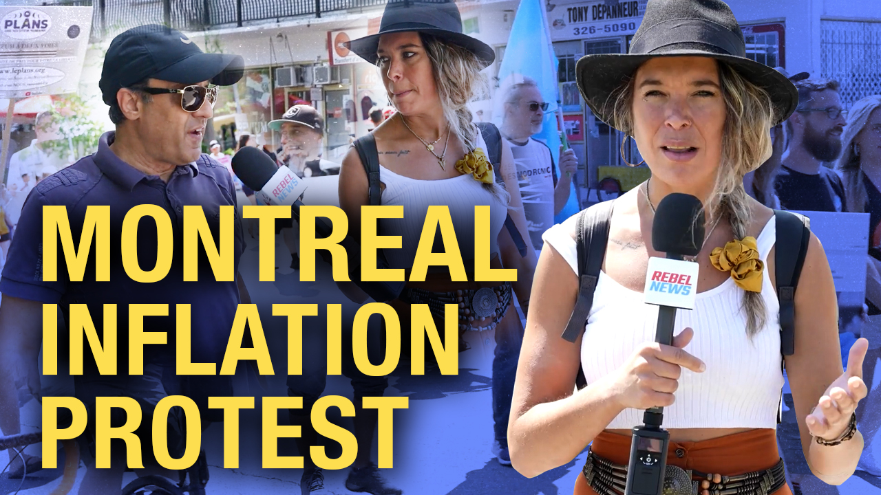 Quebecers protest rising inflation in Saint-Leonard - Rebel News