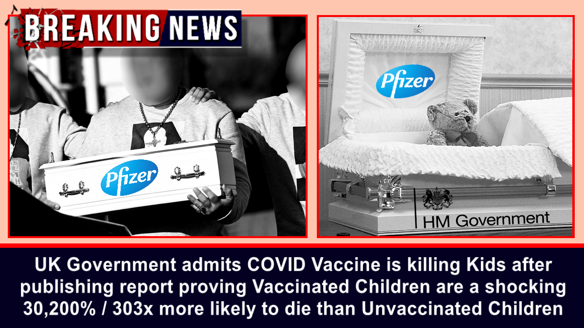 EXCLUSIVE – UK Gov. admits COVID Vaccine is killing Kids after publishing report proving Vaccinated Children are shocking 30,200% more likely to die than Unvaccinated Children – The Expose