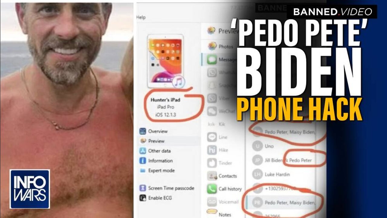 Alex Jones Responds to Hunter Biden's 'Pedo Pete' Phone Hack [VIDEO]