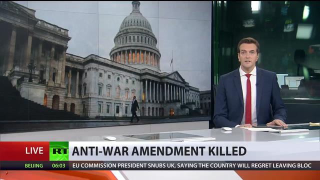 Anti-war amendment killed: 'Endless' war in Iraq & Afghanistan will continue #RussiaToday