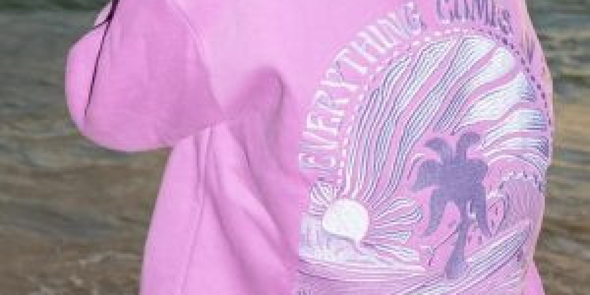 Pink Palm Puff Softest Hoodie Yet
